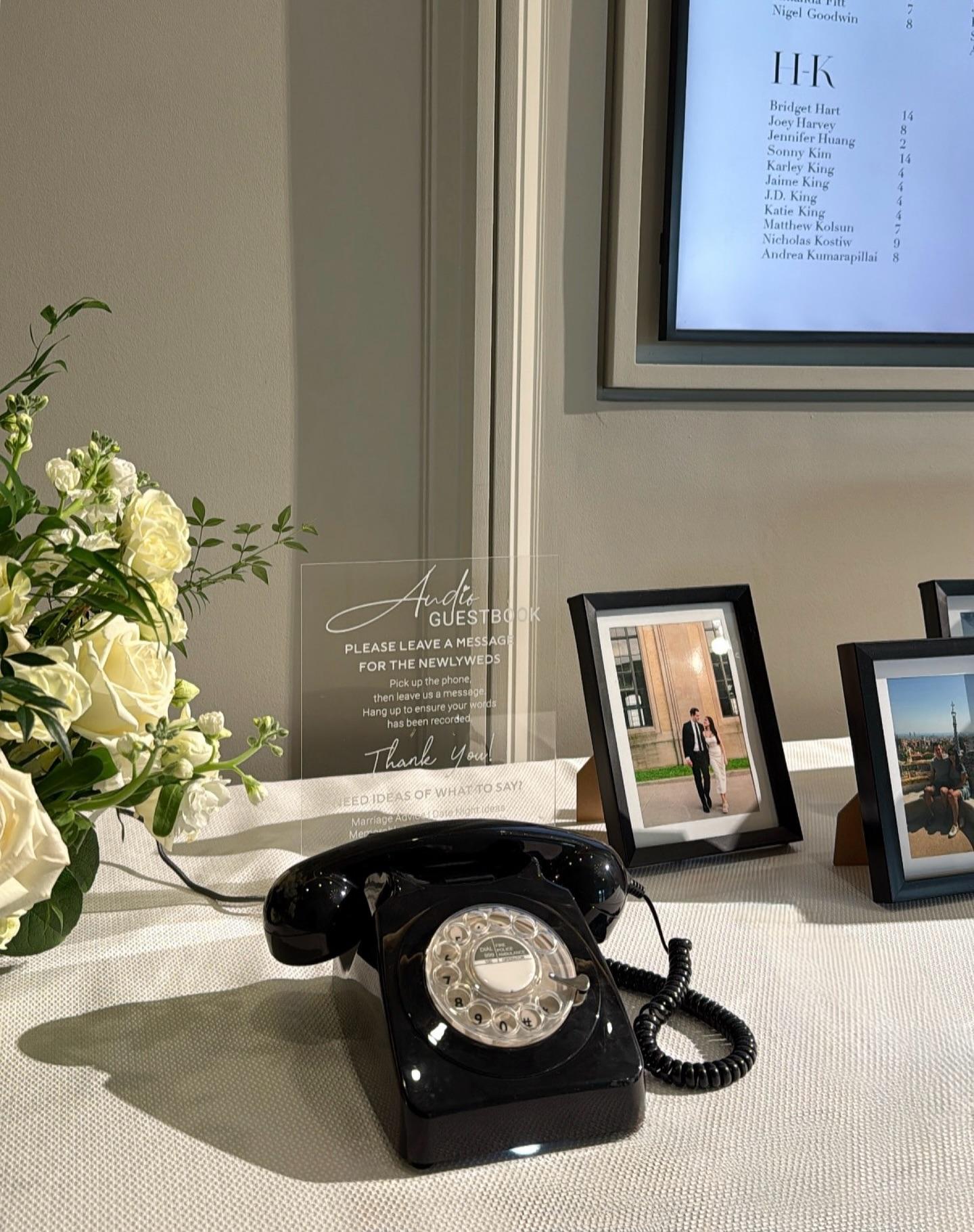 An audio guestbook captures what a traditional guestbook can’t — voices, laughter, and real emotion 🤍📞

Instead of flipping through signatures, you’ll replay heartfelt messages from the people who celebrated with you. It’s interactive, nostalgic, and turns fleeting moments into lifelong memories.

Our audio guestbooks are offered in 5 different colours to choose from — ivory, black, red, pink, and blue — so it can perfectly complement any style of wedding. A simple addition that makes a lasting impact. 💍✨ 

Contact us today for more information about our Audio Guestbook services! ☎️

📞 Direct: 647-529-9454
📧 Email: info@a1photobooth.ca
🌎 Web: a1photobooth.ca

@a1photobooth.ca @thearlingtonestate #a1photobooth #audioguestbook #audioguestbookrental #weddingaudioguestbook #audioguestbookwedding