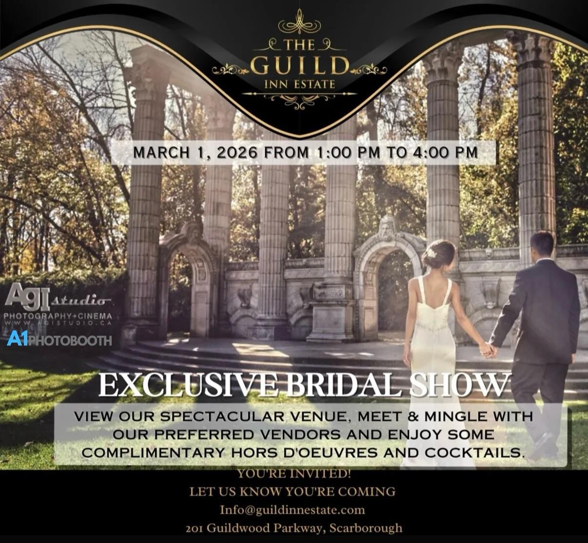 We’re excited to be part of the Exclusive Open House at The Guild Inn Estate tomorrow from 1:00PM–4:00PM! 🤍

If you’re newly engaged, this is your sign to come see A1 Photo Booth in action 📸

We’ll be showcasing our sleek Signature Booth and our luxury Audio Guestbook — the perfect combo to capture both the fun and the heartfelt moments of your big day.

Come meet our team, tour the beautiful venue and grounds and envision being there on your special day! 🥂

@a1photobooth.ca @theguildinnestate #A1PhotoBooth #GuildInnEstate #TorontoWeddings #LuxuryWeddingVendors #bridalshow